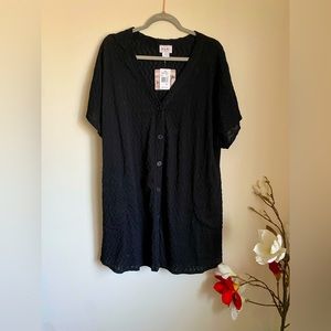 Jordan Taylor Black Swim Coverup